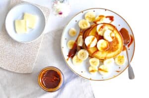 Rezept für selbst gemachte Karamell Pancakes von Fräulein Selbstgemacht