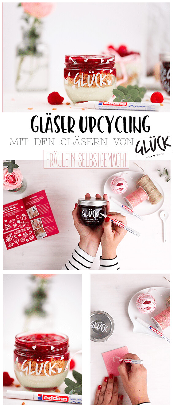 Marmeladen Glas Upcycling Bemalen