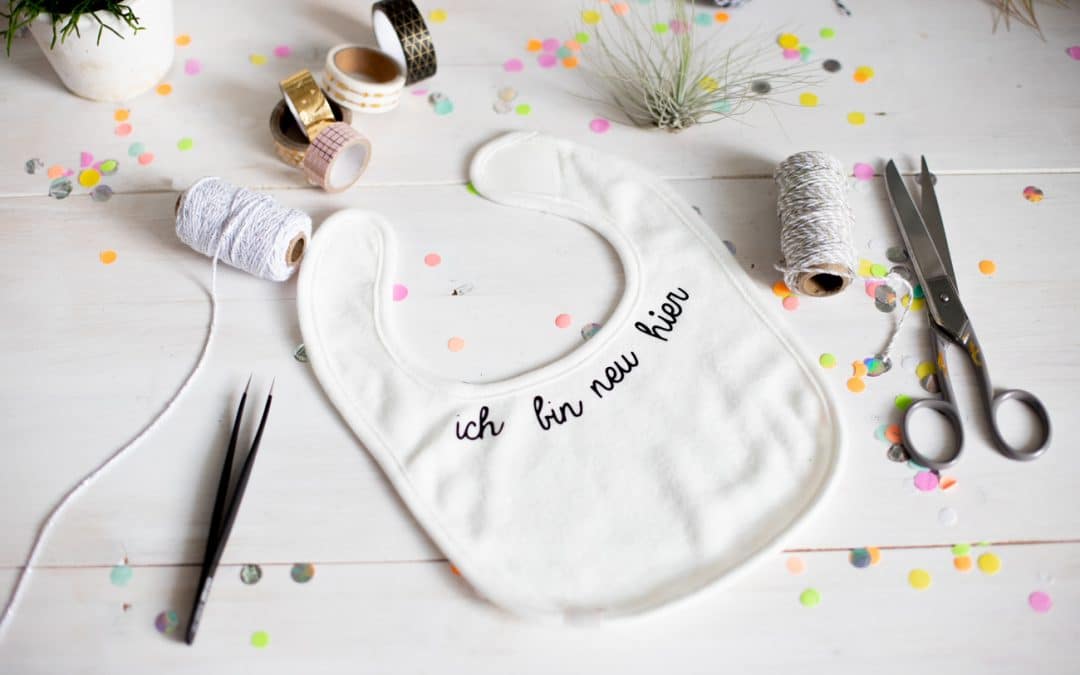 BABY LÄTZCHEN BEDRUCKEN MIT DEM PLOTTER