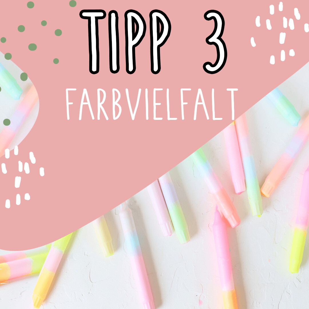 Kerzen färben - Tipp Nr.3 Farbvielfalt